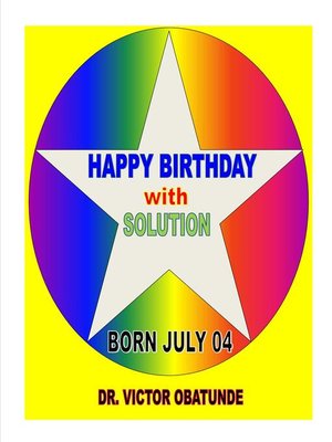 cover image of BORN JULY 04